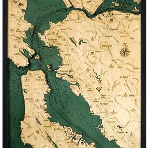 3D Wooden carved Lake Art - San Francisco Bay Area